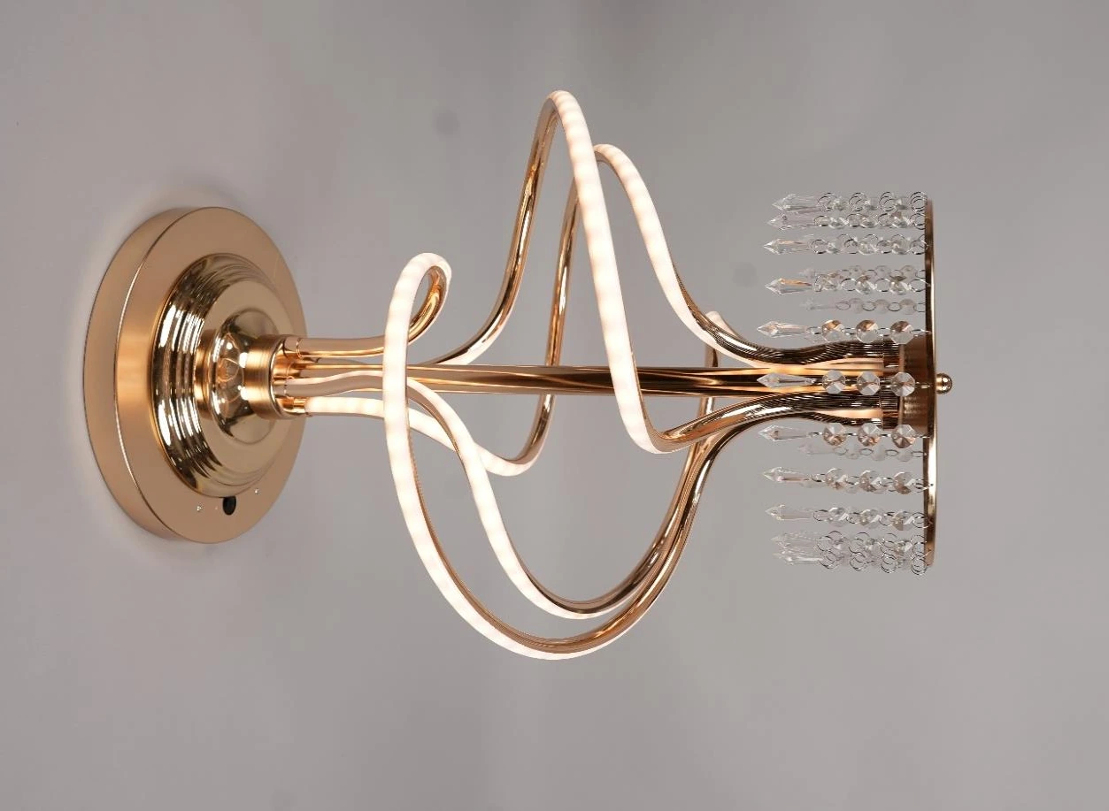 Metal Stand with Twisted LED